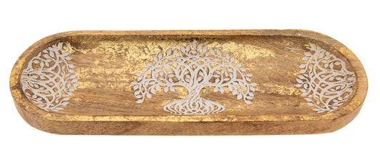 Yggdrasil Räucherstäbchenhalter Goldverzierung