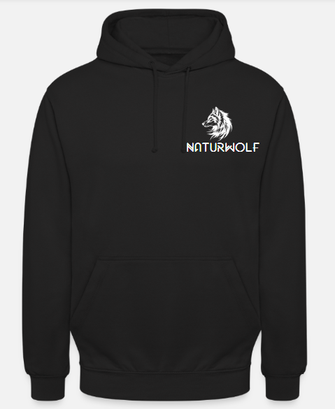 NATURWOLF Hoodie schwarz Unisex